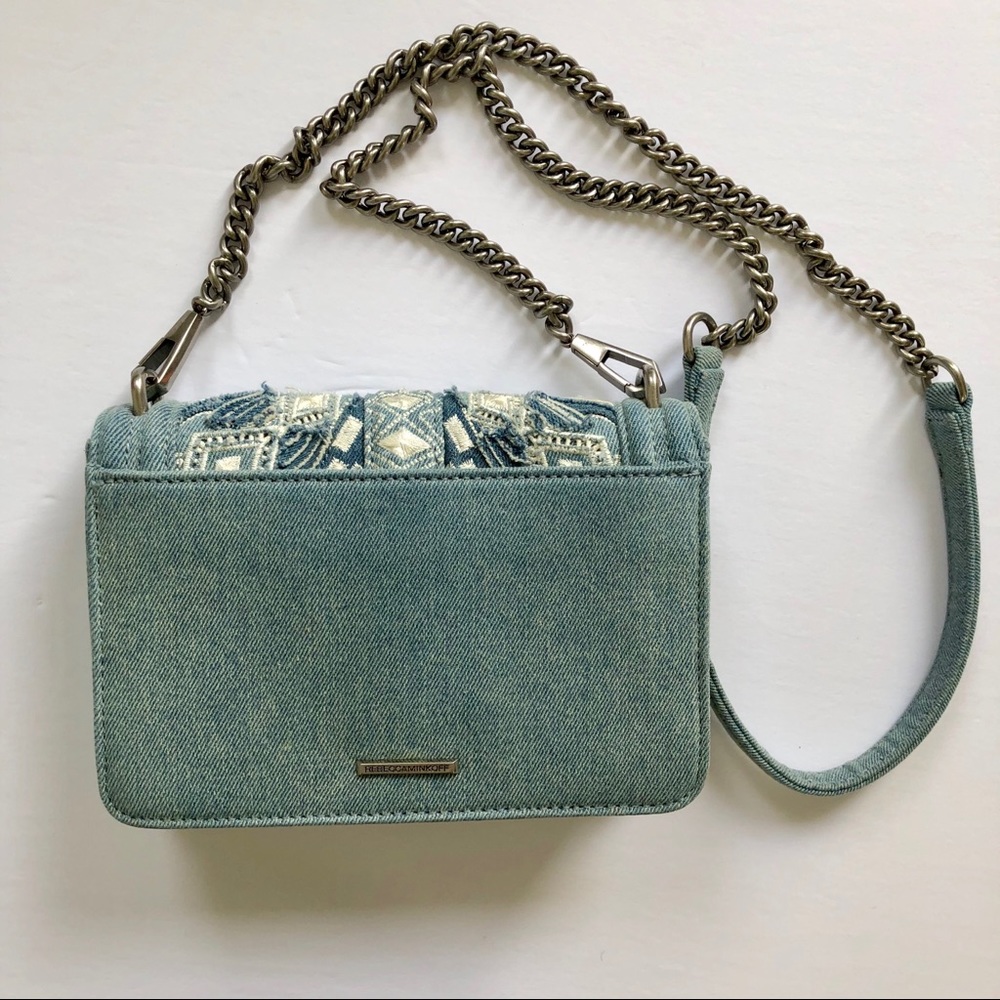 Rebecca Minkoff Embroidered Denim Crossbody - Picture 3 of 8